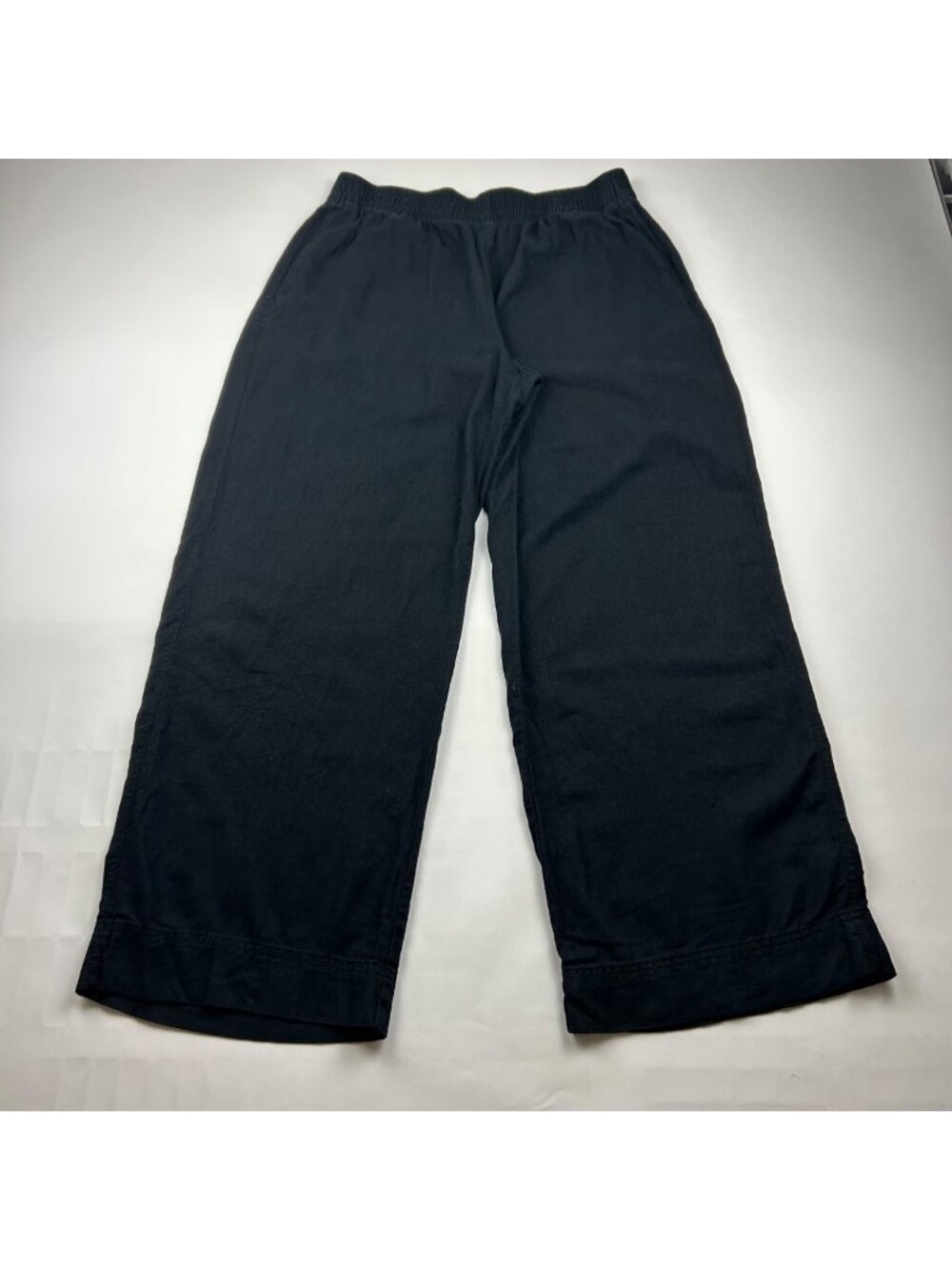 Old Navy Black Linen Blend Wide Leg Lounge Pant L